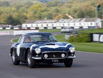 Sir Stirling in his TT winning Ferrari